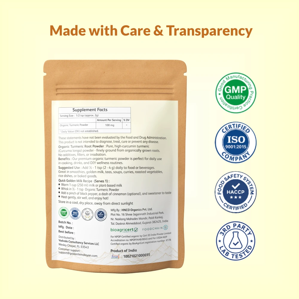 Organic Turmeric Root Powder