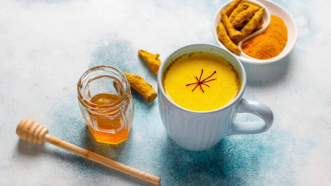 Saffron Golden Milk Latte (Vegan)