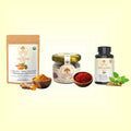Women's Wellness Kit - Ashwagandha Capsules + Saffron Threads + Turmeric Powder