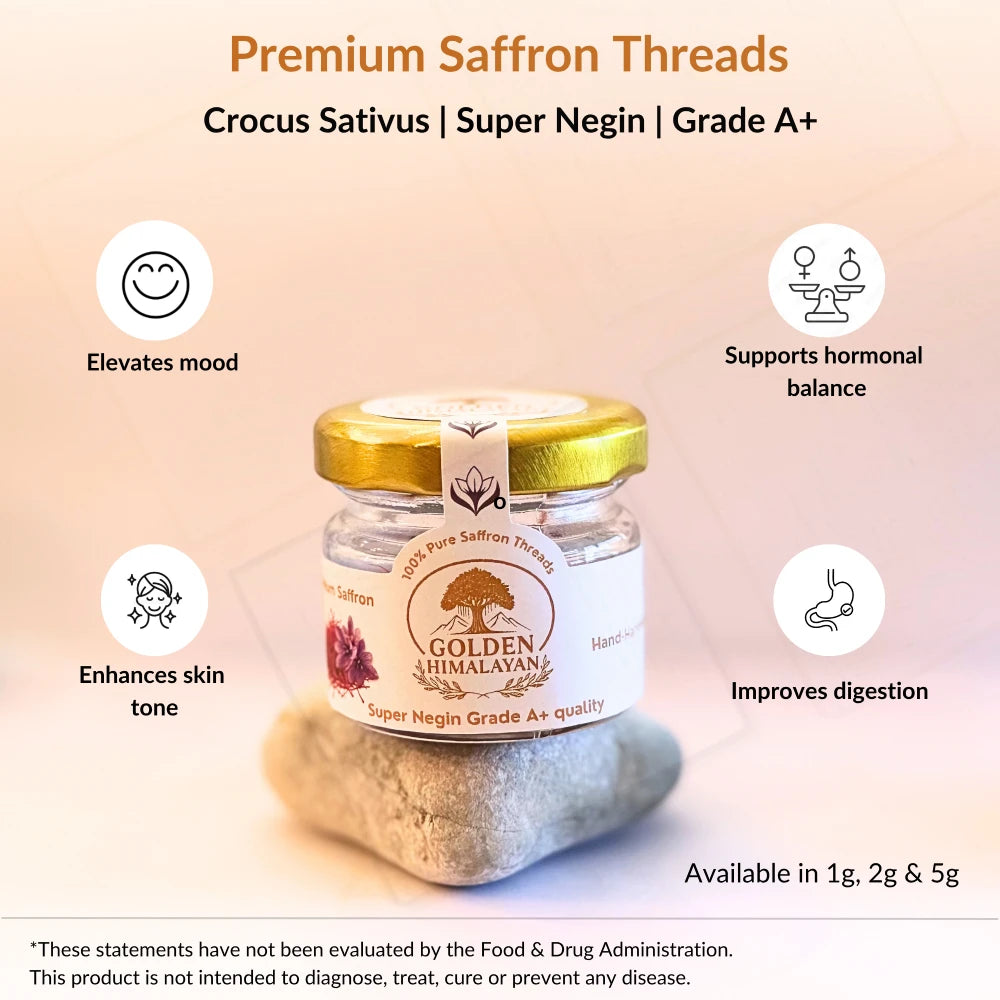Premium Organic Saffron Threads